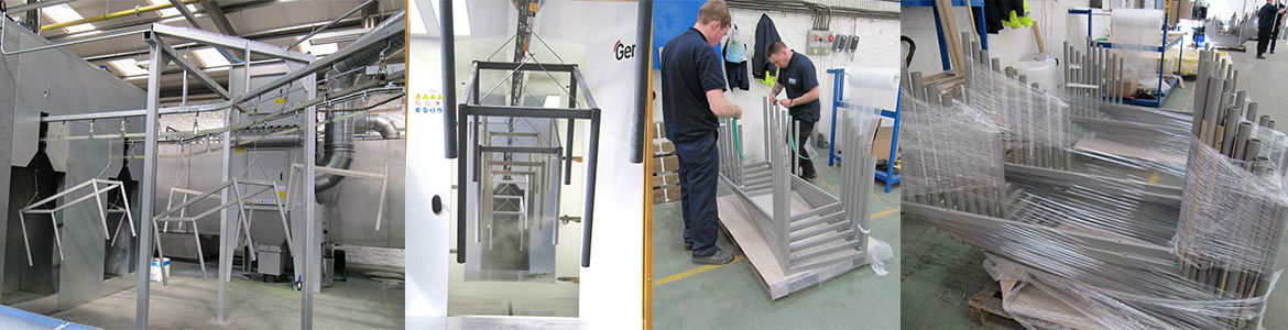 Powder coated components