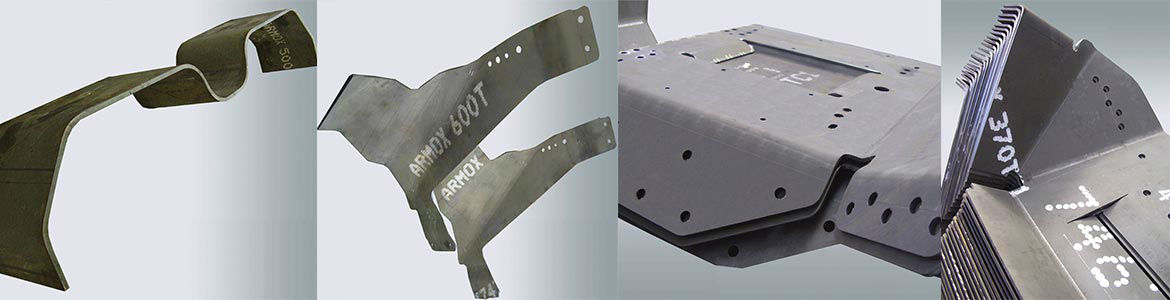 Armour plate bending